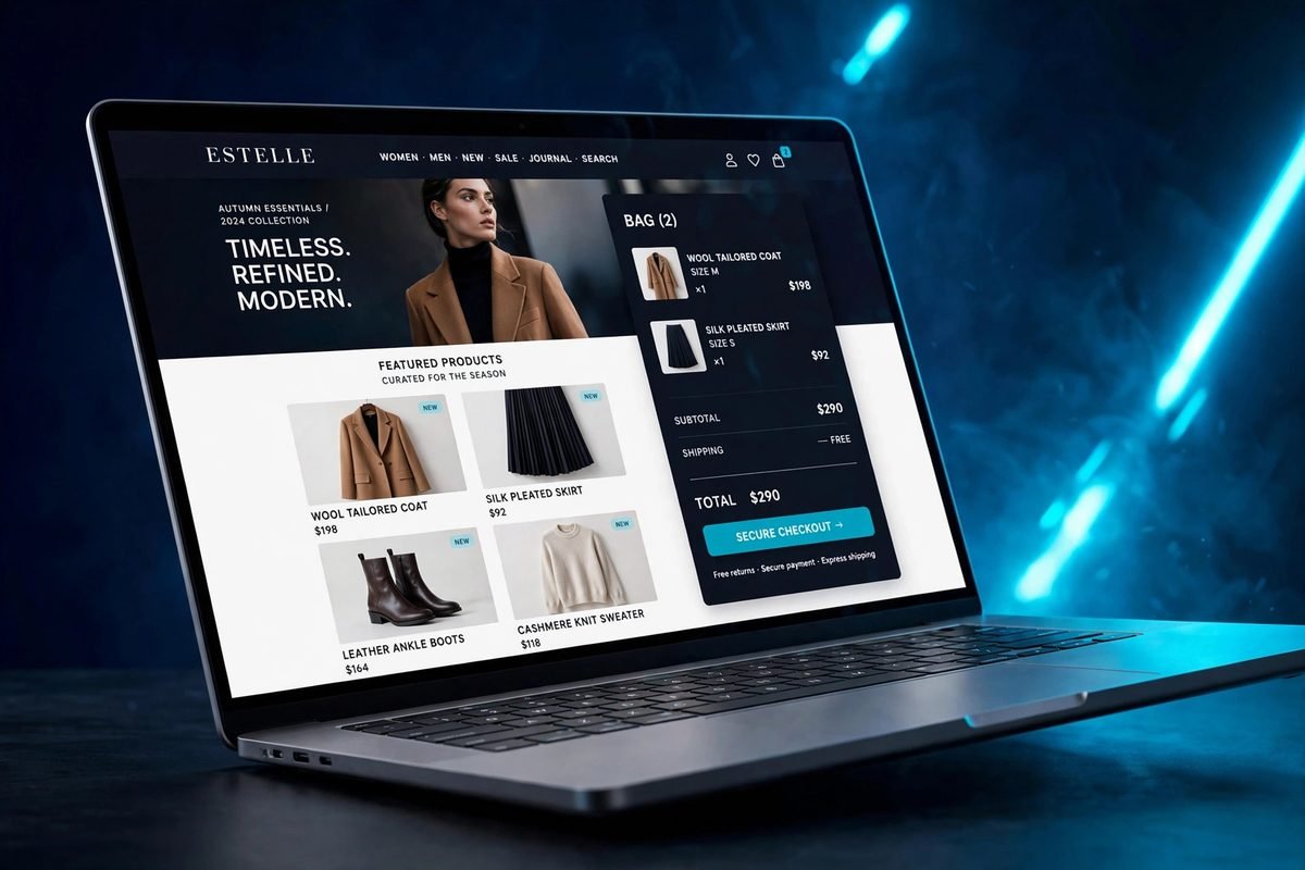 StyleHub, ecommerce website designed and built by Lyxevo